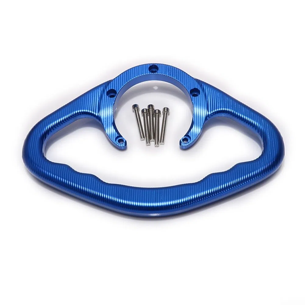 Pasamanos para depósito de combustible trasero de motocicleta R1 R3 R6 R25 MT 03 07 09 manillar manillar motocicleta (negro)
