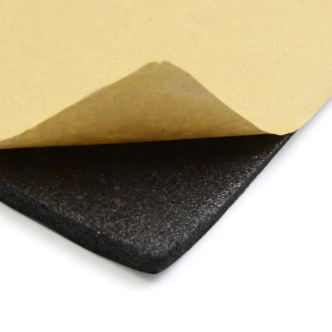 sourcing map 200cmX50cm Aislante Térmico Insonorizante Negro Forro Papel Adhesivo 5mm De Espesor Espuma Aislante Acústico Insonorización Coche