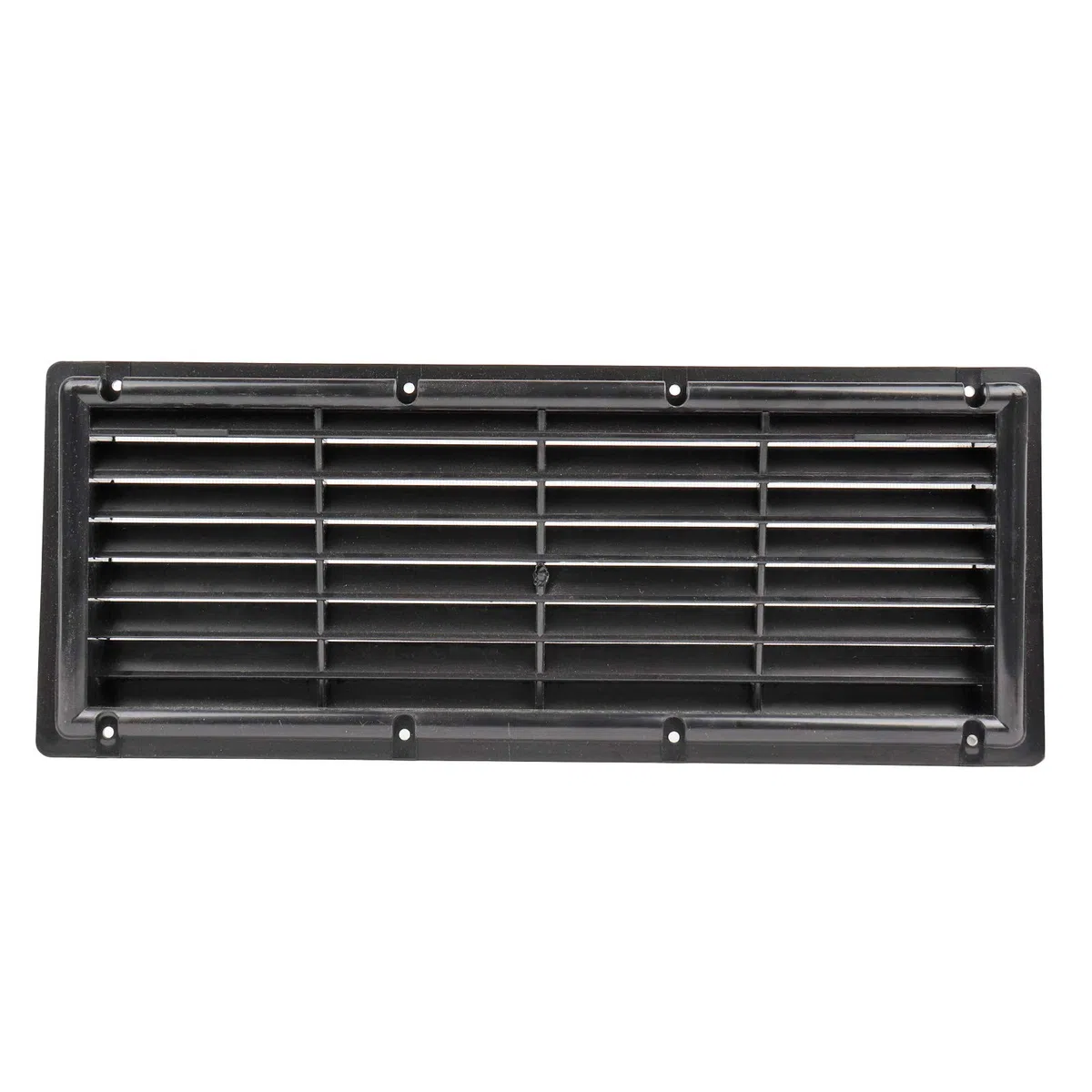 rejilla de ventilación blanca o negra para nevera de camping | 37.5x15 cm | malla antimosquitos | rebajada (2X negro)
