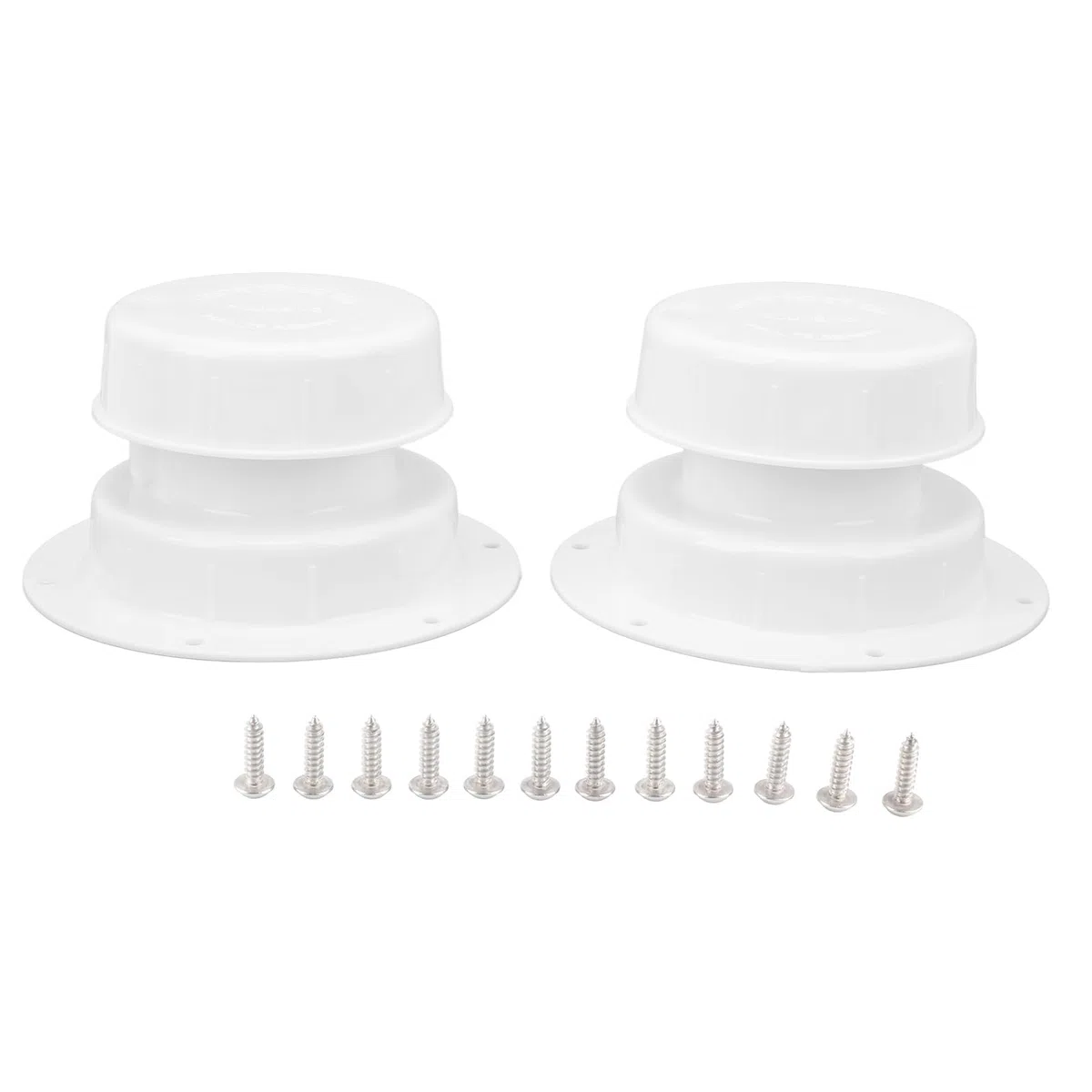 Tapa de Ventilación de Plomería Resistente Al Calor para Autocaravana, Caravana, Aire Fresco para Ventilación de Techo de RV, Color Blanco, Apto para Tuberías de 1-2 3/8 Pulgadas, 2 uds.
