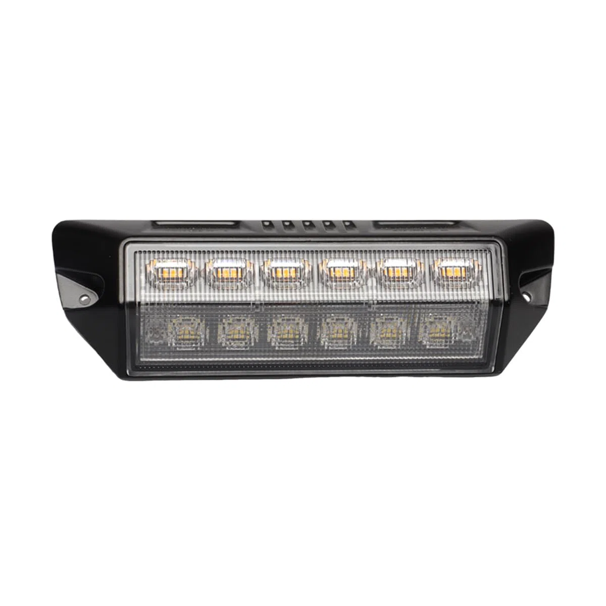 Luz Led Exterior Caravana 12V Luz Blanca/Luz Amarilla Luz LED Exterior Autocaravana IP67 Impermeable 2160LM Luces Led para Toldo Furgoneta Camper (Carcasa negra - Luz blanca/Luz amarilla)
