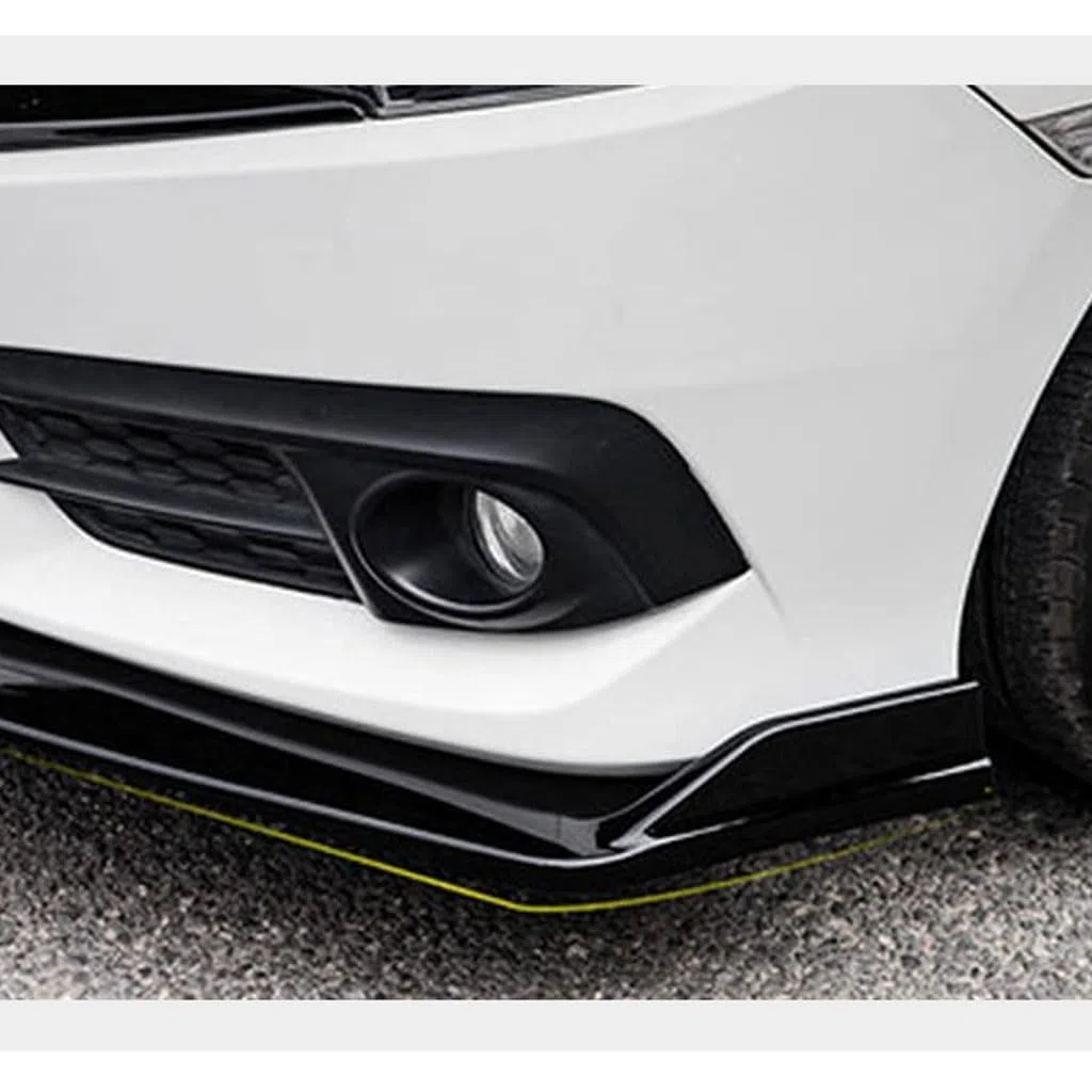 Coche Alerón Delantero para Opel Insignia B Sports Tourer Kombi 2017-2024 2025, Alerón Delantero Labio Hoja Divisoria Lip Exteriores Accesorios(Black Red)