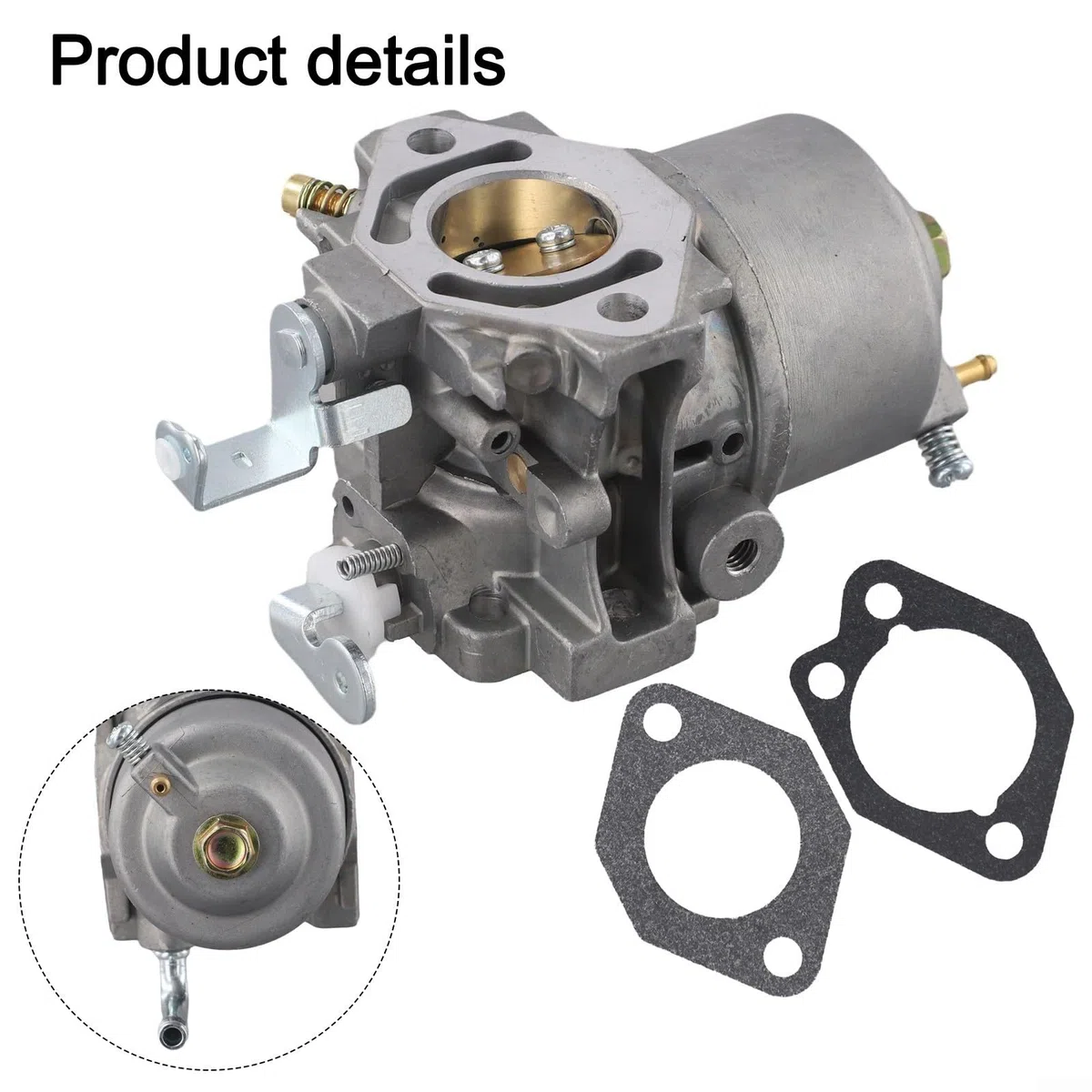 Carburador de combustible compatible con Mitsubishi GM291 GM301 GB290 GT1000 8HP 10HP aplicaciones de motor Construcción de metal robusta para una larga vida útil