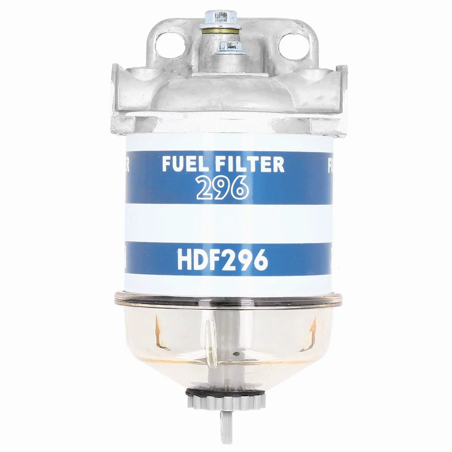 Conjunto de Filtro de Combustible, 7111-296 Filtro de combustible de repuesto para Ferguson Separador de Agua de Filtro de Combustible Diésel para Massey Ferguson 133 135 140 145 165 168 175 178
