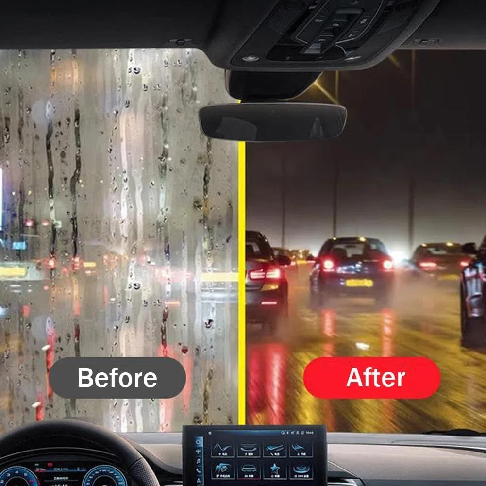 Automotive Oil Film Cleaning Brush,Glass Cleaning Board, Hydrophobic Windshield Coating,Glass Coating for Windshield,Car Glass Oil Film Cleaner, Windshield Hydrophobic (B)