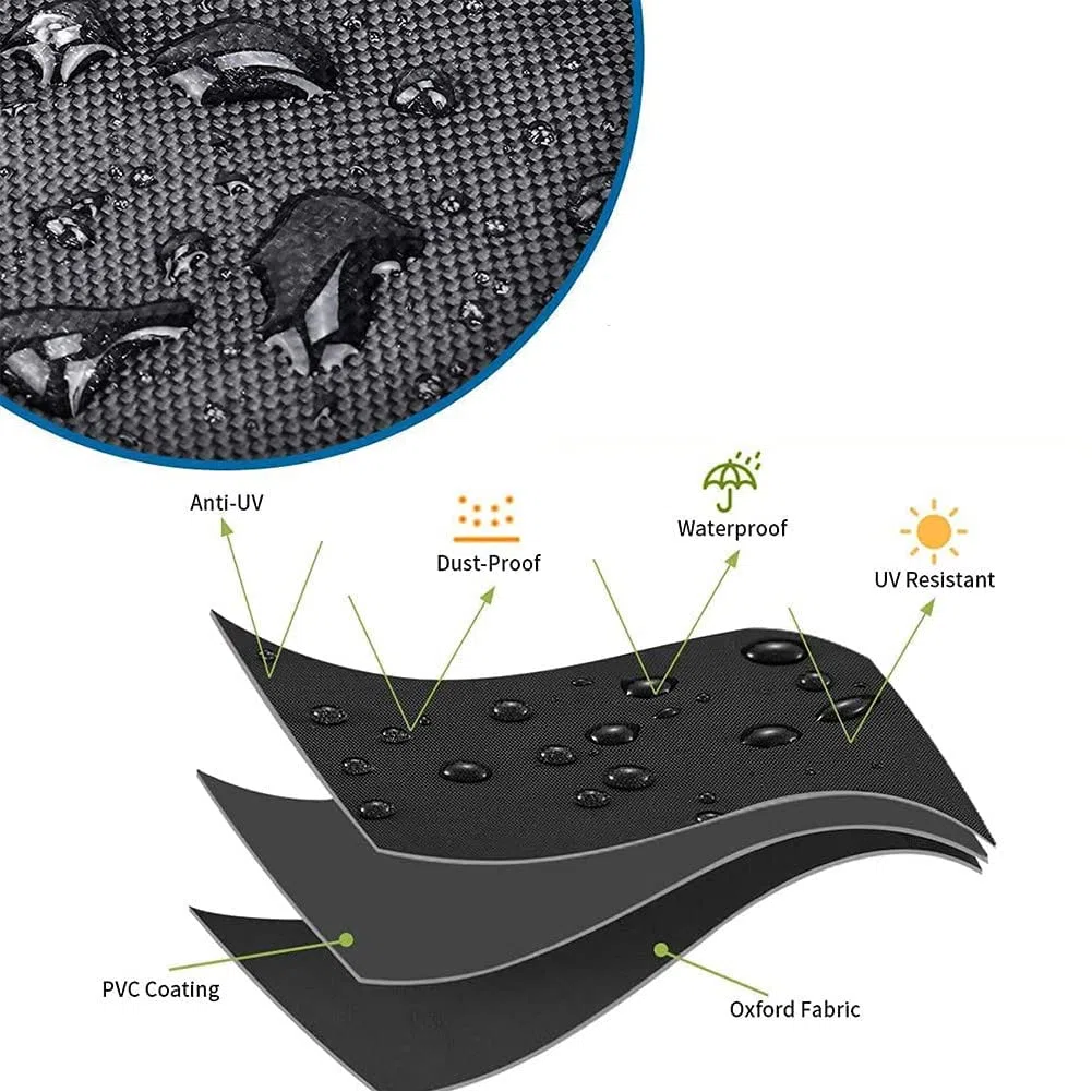 Funda para Scooter de Movilidad, 210D Oxford Impermeable Silla de Ruedas Scooter Funda Protectora para Scooter de Movilidad Impermeable Protege del Polvo Suciedad Nieve Luz Solar Lluvia