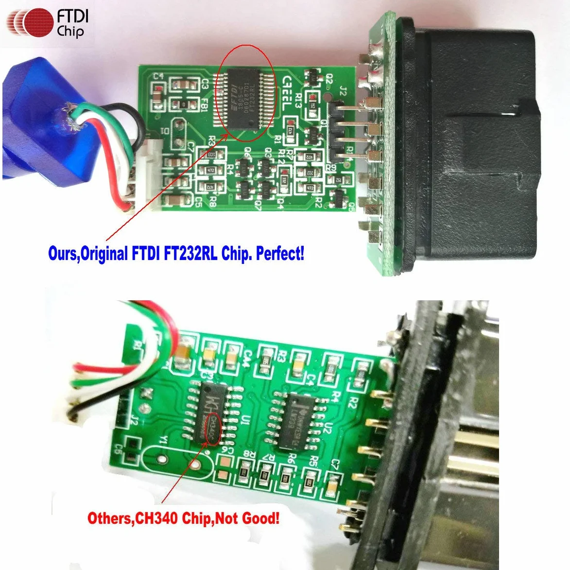 KKL 409.1 OBD USB Interfaz,Herramienta de diagnóstico KKL 409.1 OBD2 - Escáner KKL OBDII Cable OBD KKL 409.1