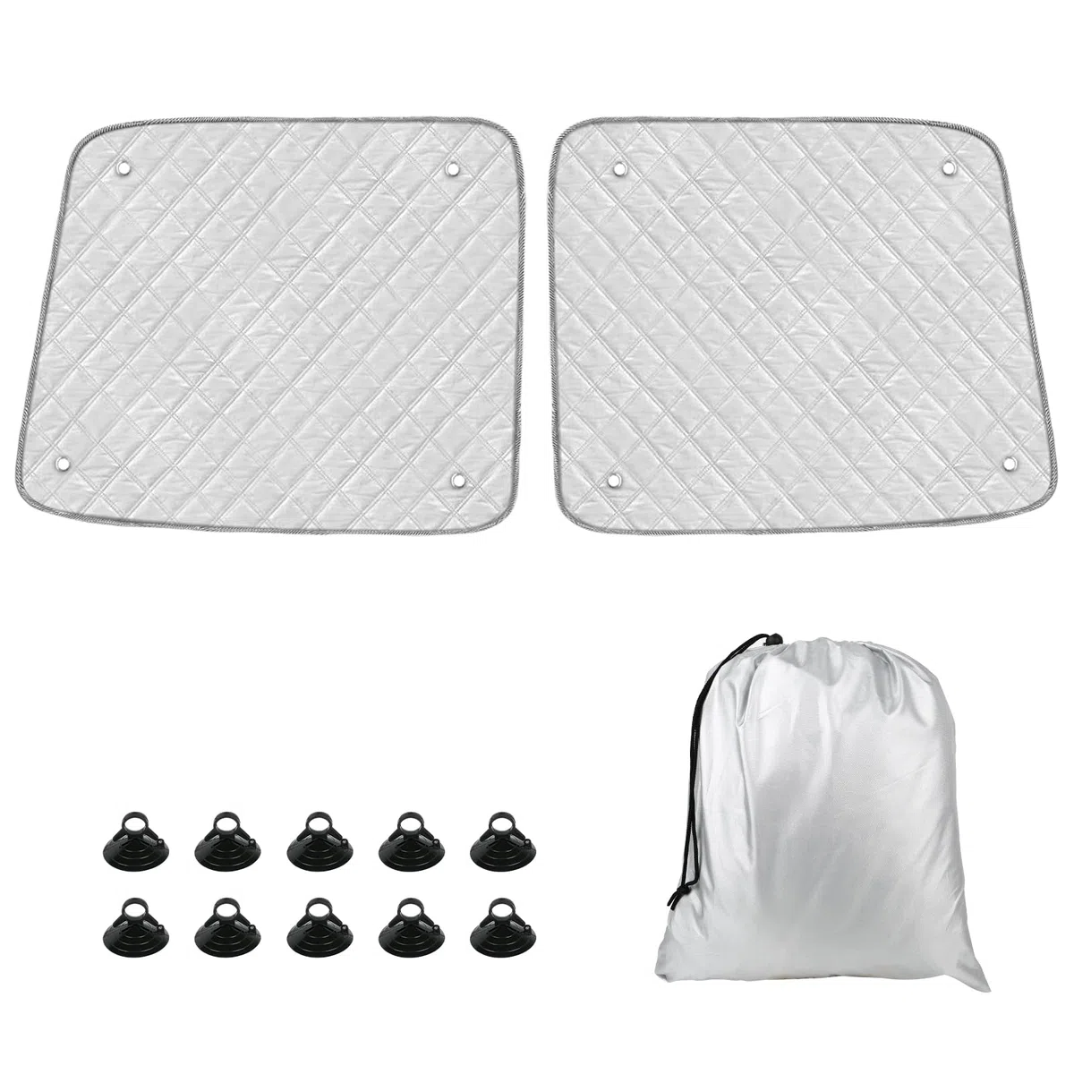 Parasol Coche Trasera Compatible con VW T5 T6 2003-2024, Parasol Trasero Doble Puerta, Protección Solar Interna Protección UV, Plegable