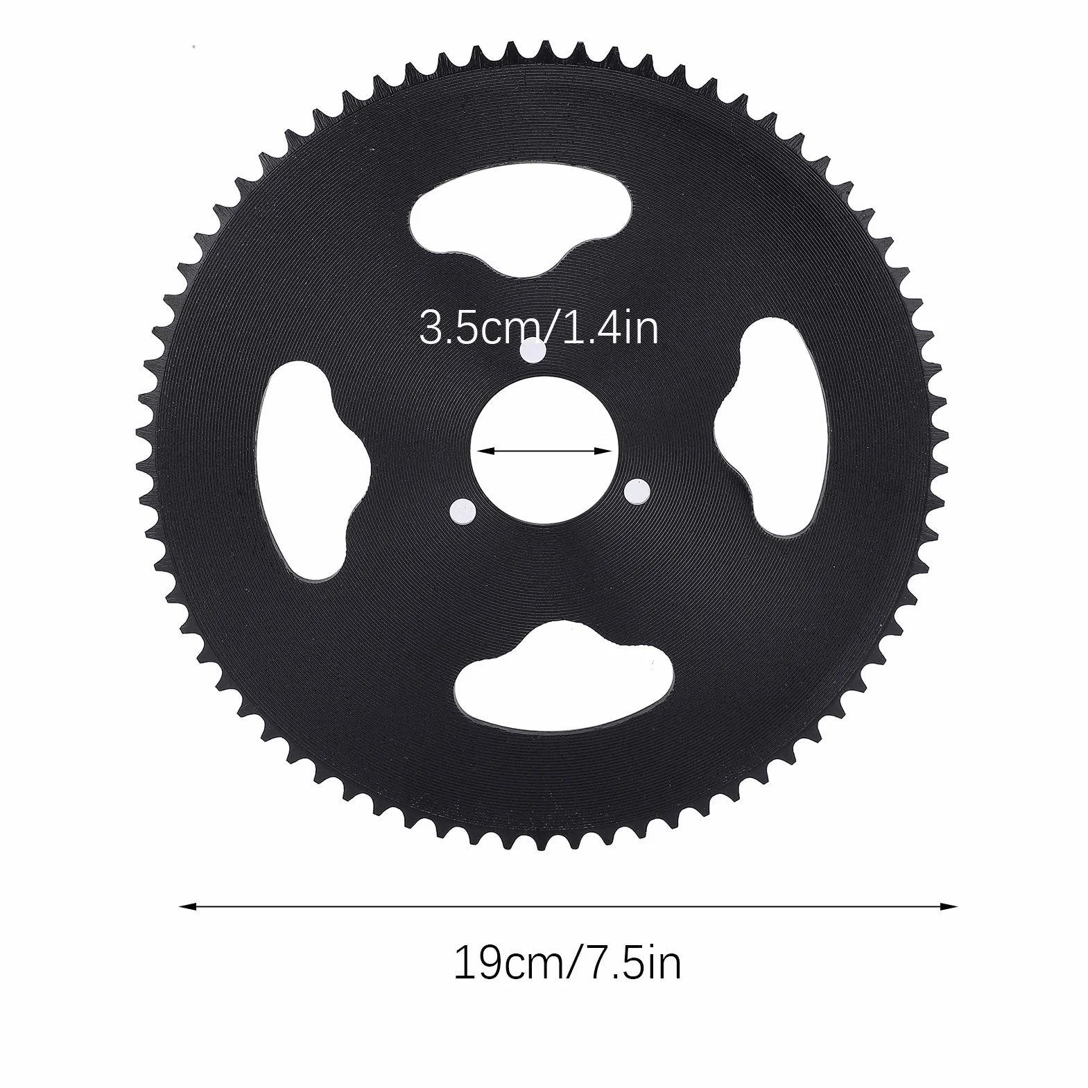 VGEBY Piñón Trasero de Acero, T8F 74T Diente 30MM Piñón Trasero de Acero Piñón Trasero de Motocicleta
