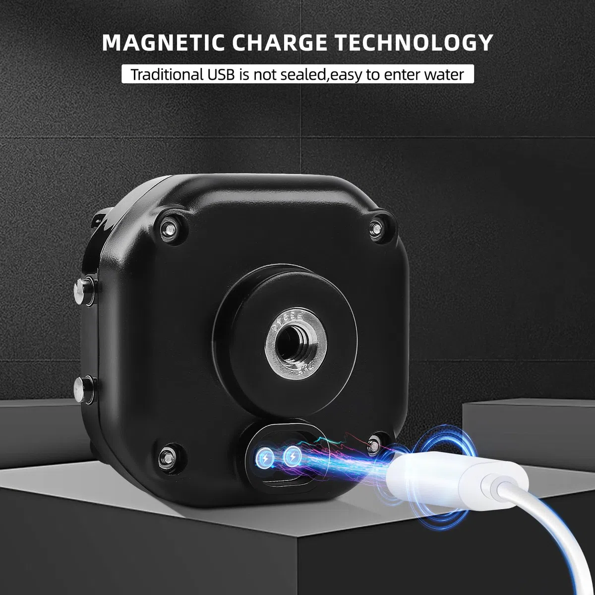 KAOLALI Motocicleta TPMS Sistema de monitoreo de presión de neumáticos con Pantalla LCD de 2 sensores externos Carga USB magnética e IP67 Impermeable