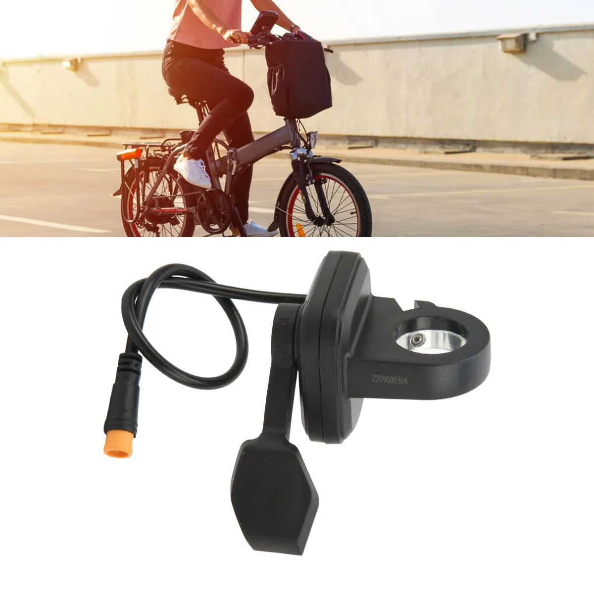 Acelerador de gatillo de Pulgar,Acelerador de Dedo de Bicicleta eléctrica Resistente al Desgaste (Mano Derecha)