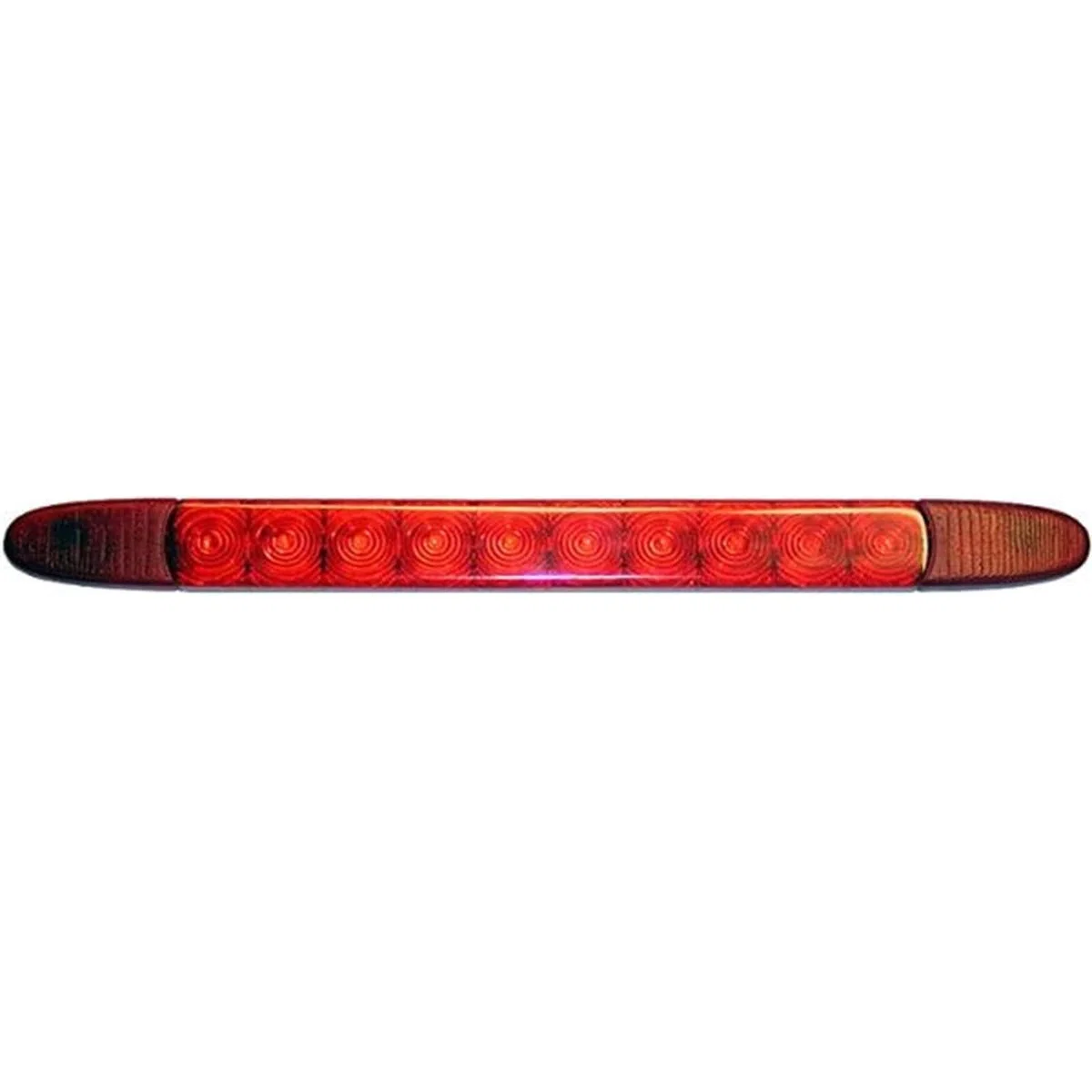 HELLA 2DA 343 106-211 Luz de freno adicional - LED - 24V - montaje exterior/pegado - Color de tulipa: rojo - Cable: 3000mm - posterior
