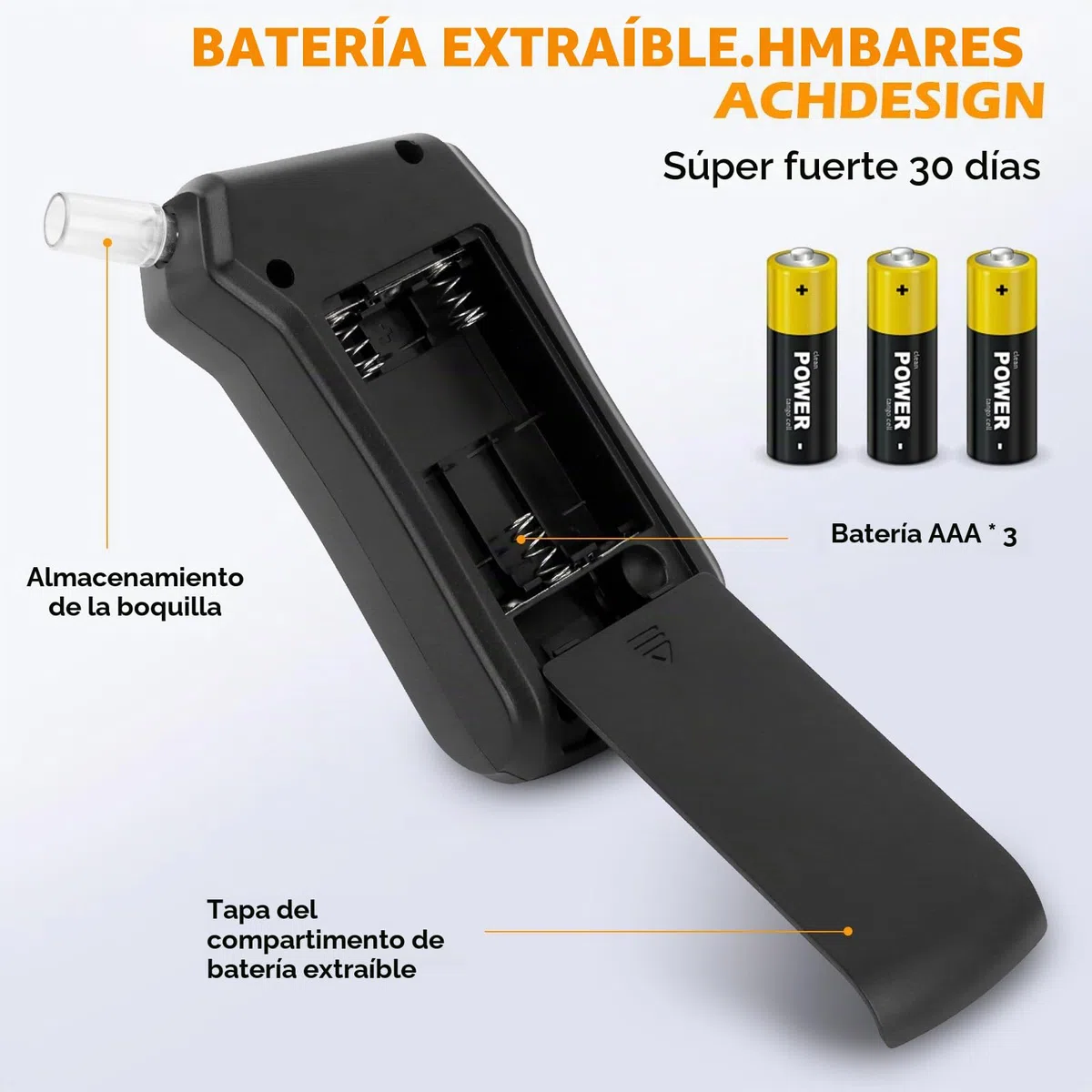 NVIYAM Alcoholimetro Homologado DGT, Alcoholimetro con Pantalla Digital LCD, Profesional Portátil de Alcohol con 25 Boquillas, Alcoholímetro para Uso Doméstico y en Fiestas