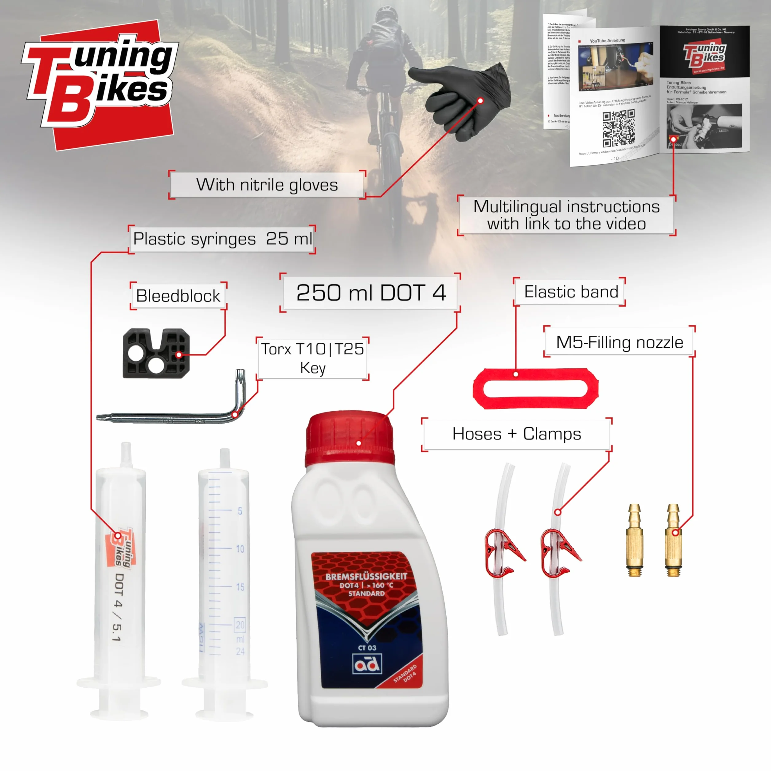 Kit de purgado para frenos de Formula