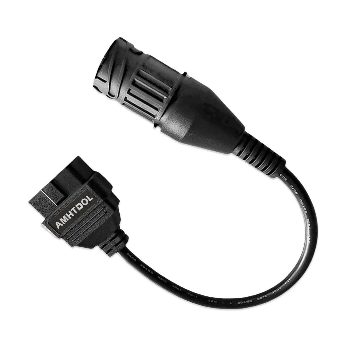 Adaptador OBD2 para BMW con Conector Masculino de 10 Pin GS-911 a Conector 16 Pin,Compatible con la Herramienta de escaneo GS-911 WiFi para Motos Euro 4 del año de Modelo 2017 y Superiores