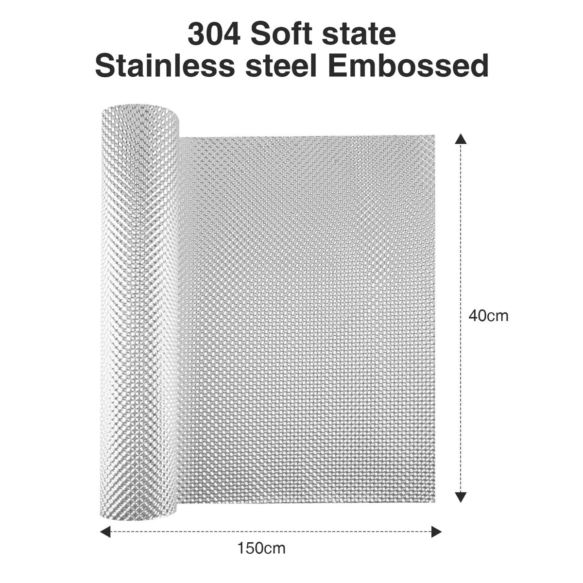 Chapa de protección térmica de escape de 40 cm x 150 cm, en relieve, de aluminio, para deportes de motor, aislamiento térmico, resistente al calor, para coche, coche de carreras, motocicletas