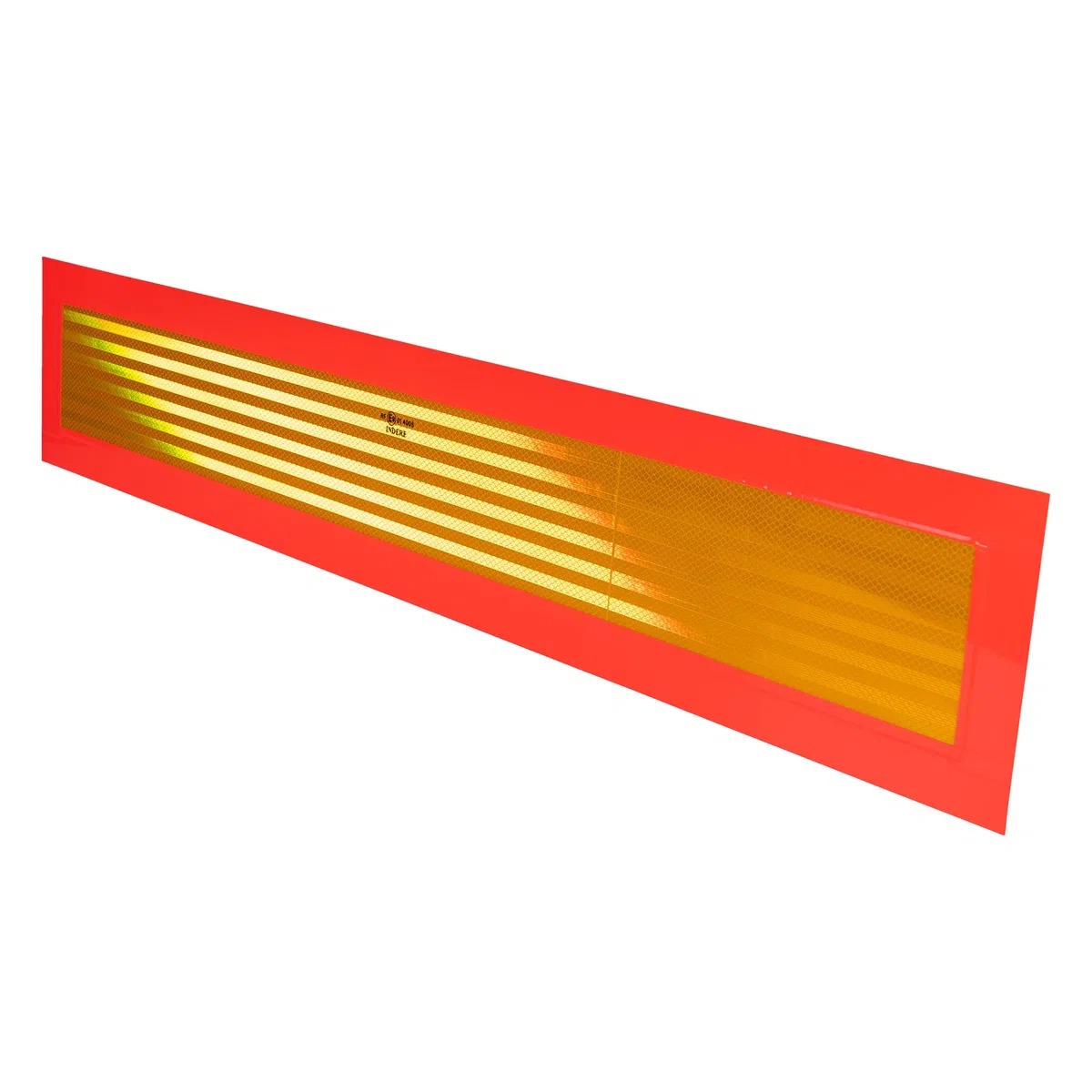 Cofan Placa V6 para vehículos largos | Aluminio | Señal homologada | Recubrimiento con vinilo Réflex N2 | Alta visibilidad | Medidas: 113 x 20 cm o 56,5 x 20 cm (Naranja, 113 x 20 cm)