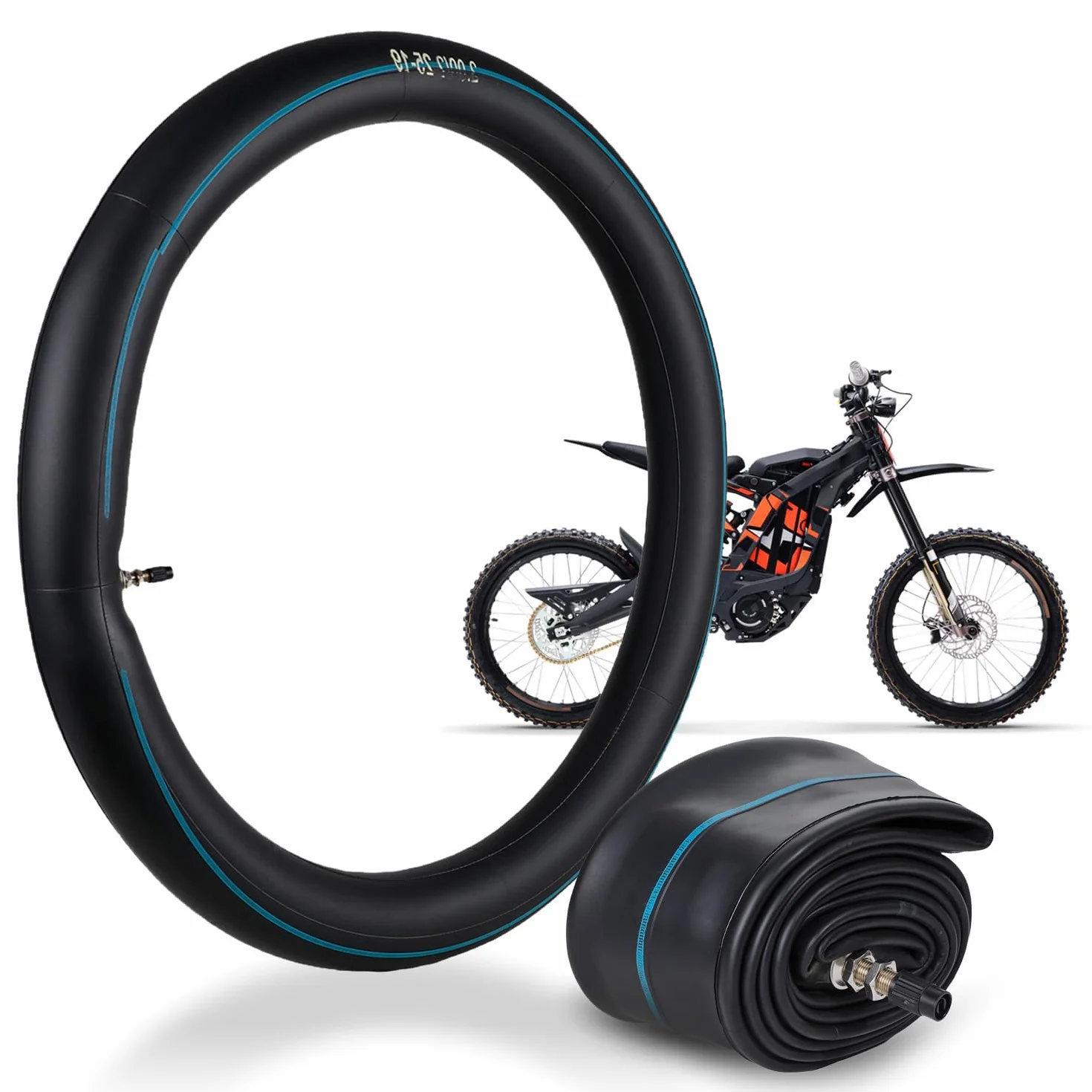 2,00/2.25-19 Tubo Interior Rueda Moto,19 Pulgadas Tubo Interior Neumático Rueda Goma para Motocicleta Eléctrica Sur Ron Light Bee X/S