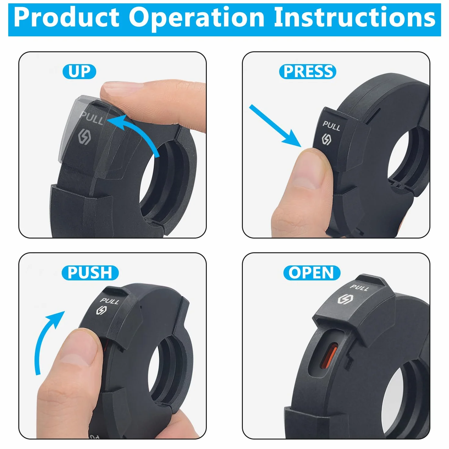 Cargador USB Moto Impermeable 18W QC3.0 USB y 30W PD Type-C,DC12V-24V Toma de Carga Type-C Motocicleta Adaptador de Carga Rápida con 5A USB-C Cable de Carga en Espiral