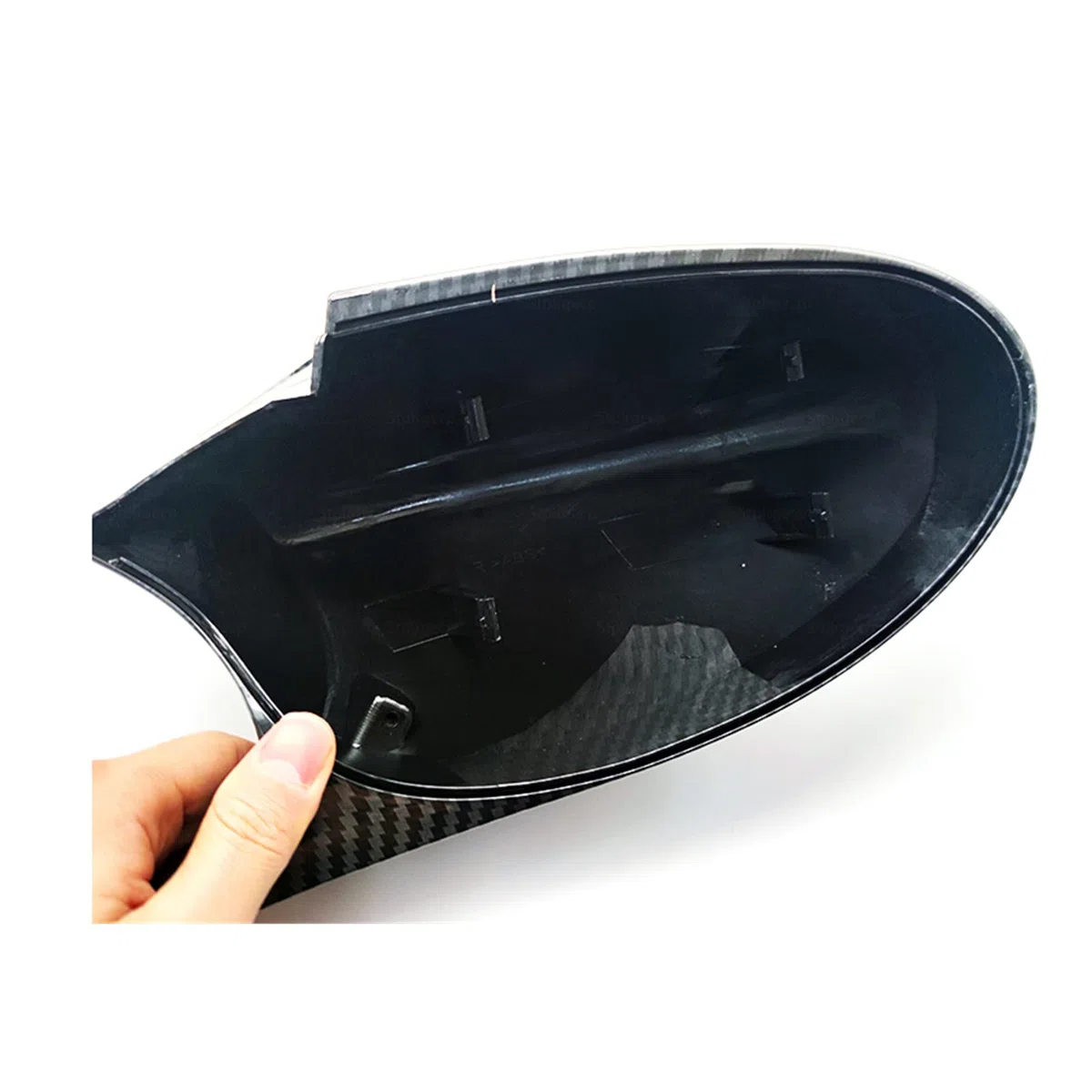 Viviance Car M3 Style Material ABS para Espejos retrovisores Cubiertas Compatible con BMW E81 E82 E87 E88 E90 E91 2005-2007 E92 E93 2006-2009 - Patrón de Fibra de Carbono