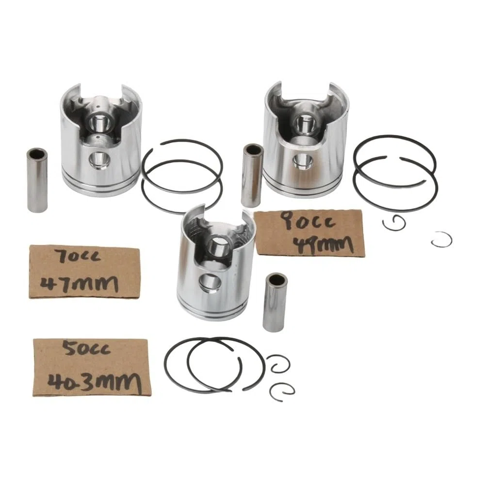 Kit de pistón 50cc 70cc 90cc 40,3 mm 47 mm 49 mm para Motor Minarelli AM6 de 2 Tiempos Compatible con CH Racing WSM WXE 50 2003-2005(50CC 40.3MM)