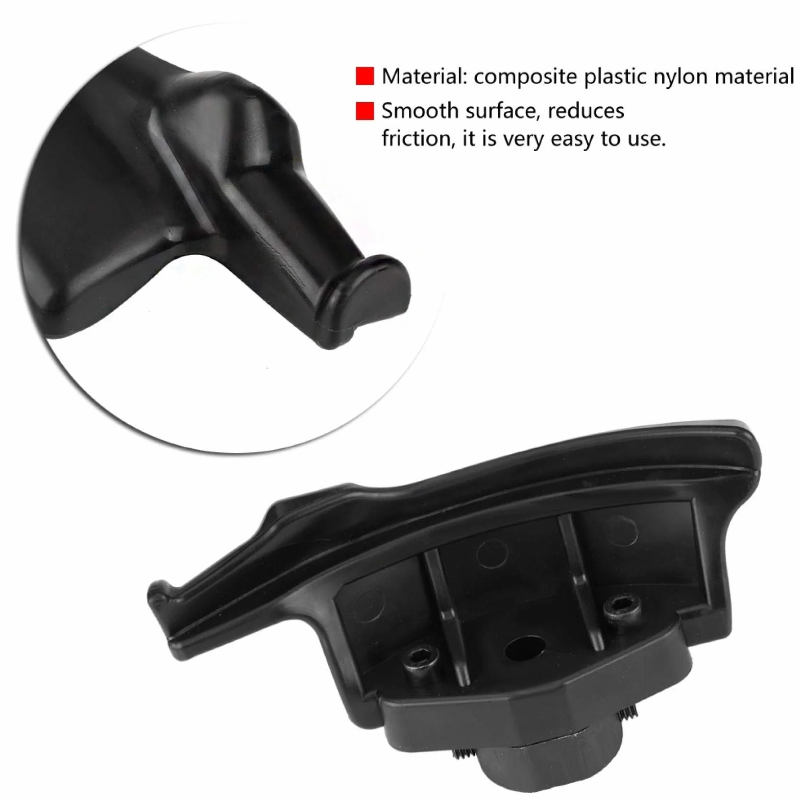 Joyzan Cabeza de Pato Desmontadora del Cambiador de Neumáticos, Kit Llantas Cabezal Desmontaje Montaj Nylon Plástico Desmontar Máquina Cambio Cargador con Soporte Desmontable Accesorios Diámetro Negra