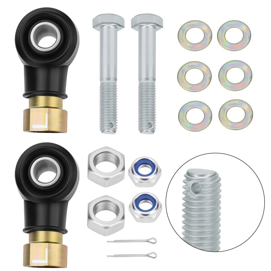 Kit de terminales de dirección exterior para Polaris RZR 570 800 900 1000 Ranger 400 425 500 570 700 800 900 1000 Diesel TM EV ETX ACE 325 500 570 900