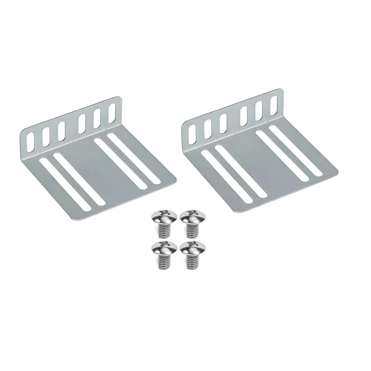 sound-way 2X Soportes de Montaje de instalación de fijación de Radio de Coche Universal con 4 Tornillos de Acero M5