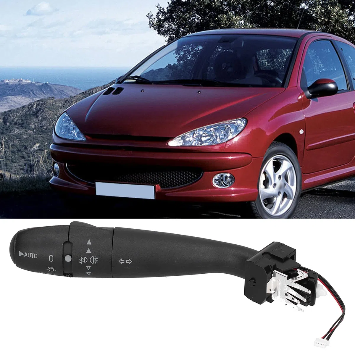 AMONIDA Control de Señal de, Interruptor Indicador de Señal de del Coche Reemplazo Izquierdo para 206 207 307 301 308 3008 405 4074