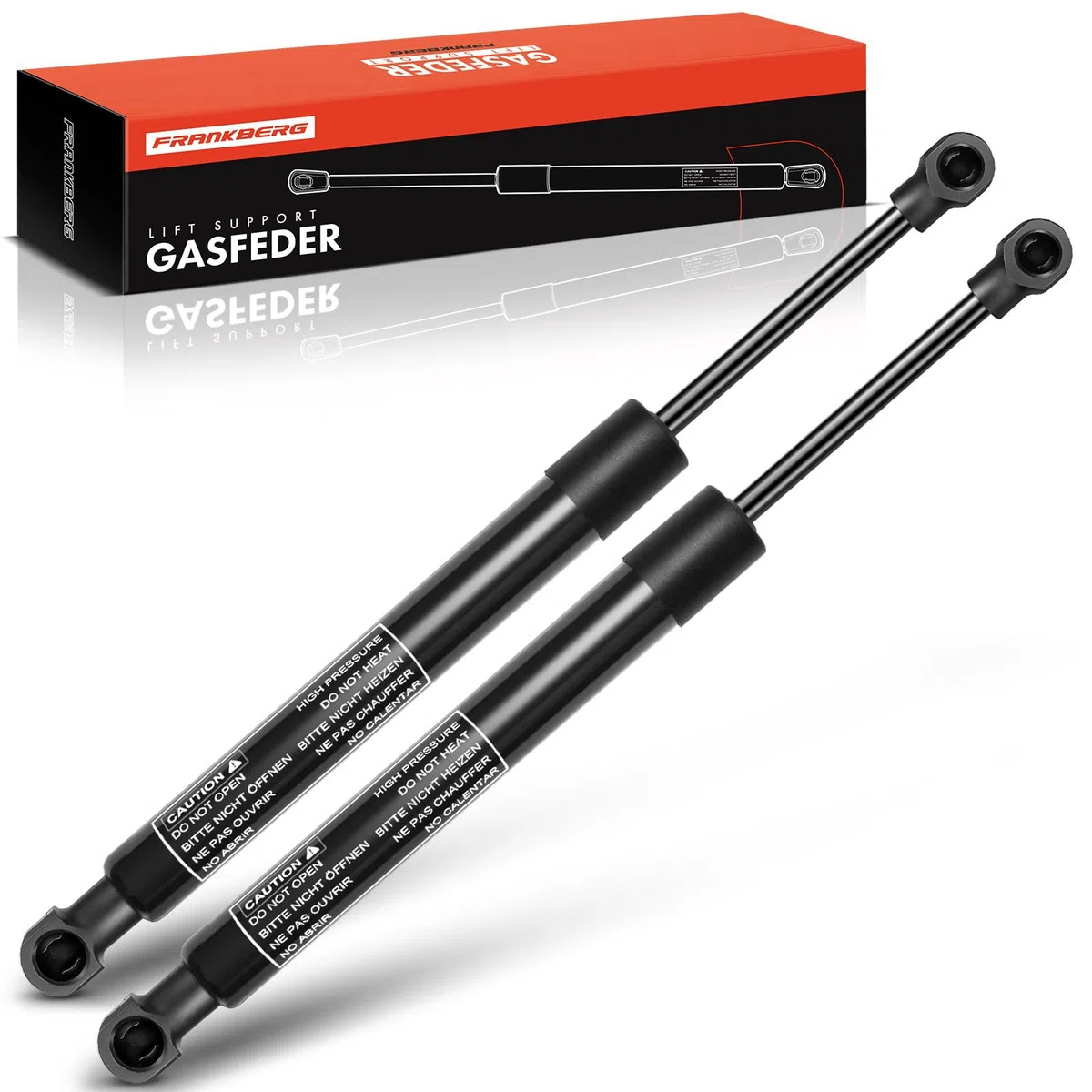 Frankberg 2x Amortiguadores de gas portón trasero Maletero Compatible con Serie 3 E90 E92 316 318 320 325 330 335 M3 M GTS Limousine Coupé 2004-2013 Replace# 51247129194