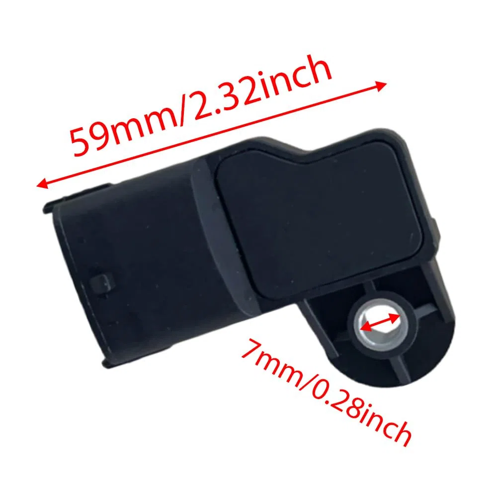 Sensor de presión de colector, MAP Manifold Boost Sensor de presión de aire absoluto compatible con Ford Ranger (ES, ET) 3.0 TDCi 2006-2012, 0281002680