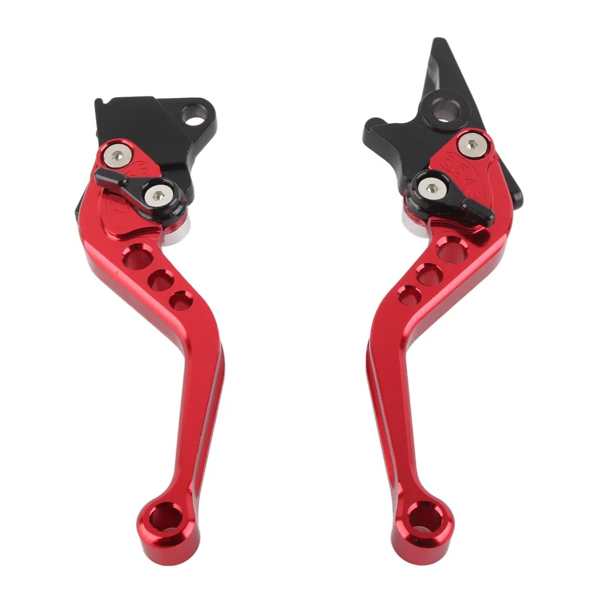 Par de palancas de freno de embrague de 22 mm 7/8"CNC de aluminio de motocicleta embrague de tambor palanca de freno de tambor palanca de freno de embrague universal,(rojo) for YAMAHA xt 660 r,levier