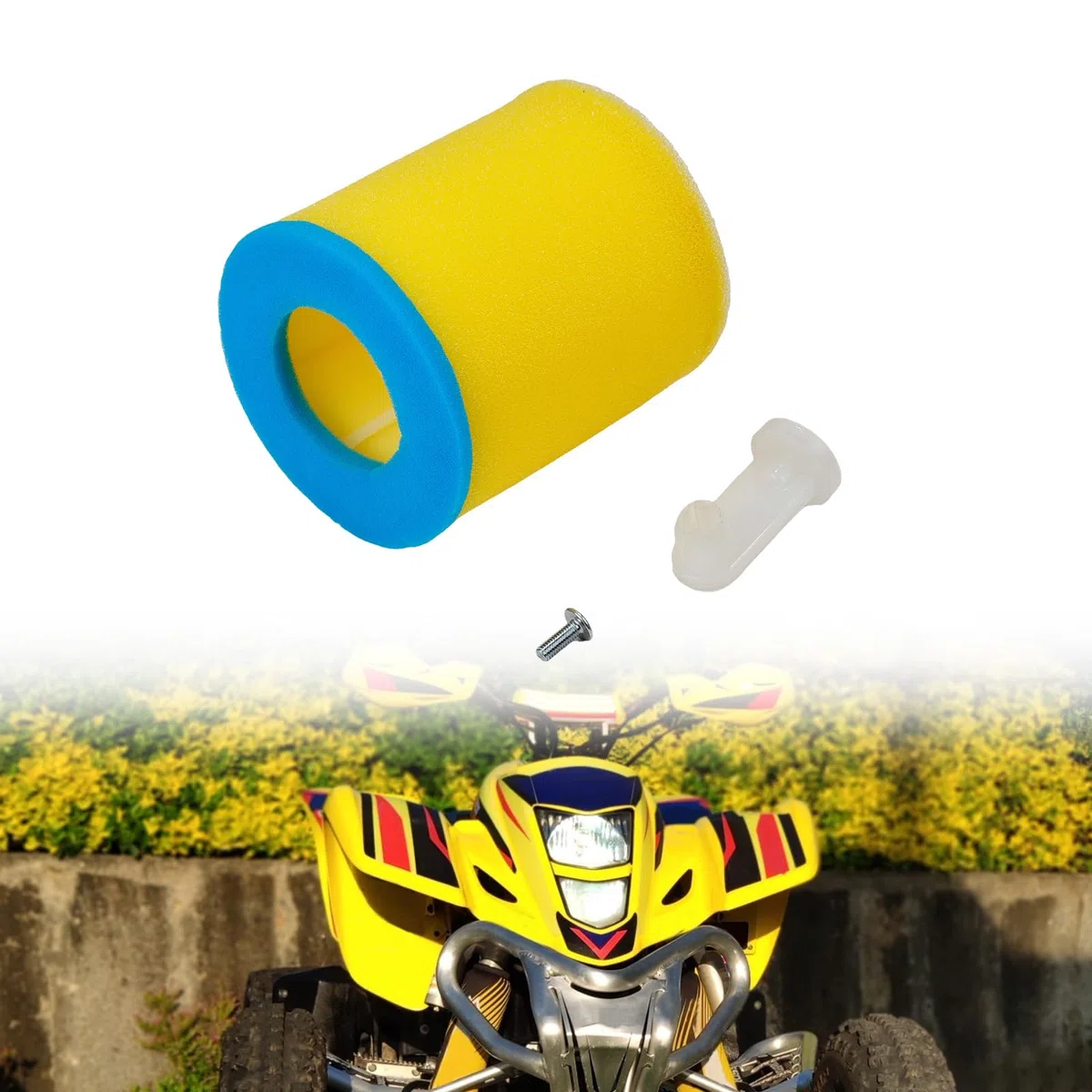 Soporte y tapón para filtro de aire y jaula de filtro para Suzuki Quadsport Z400 LTZ400 para Kawasaki KFX400 para Arctic Cat 400 DVX 2003-2014 ATV Quad