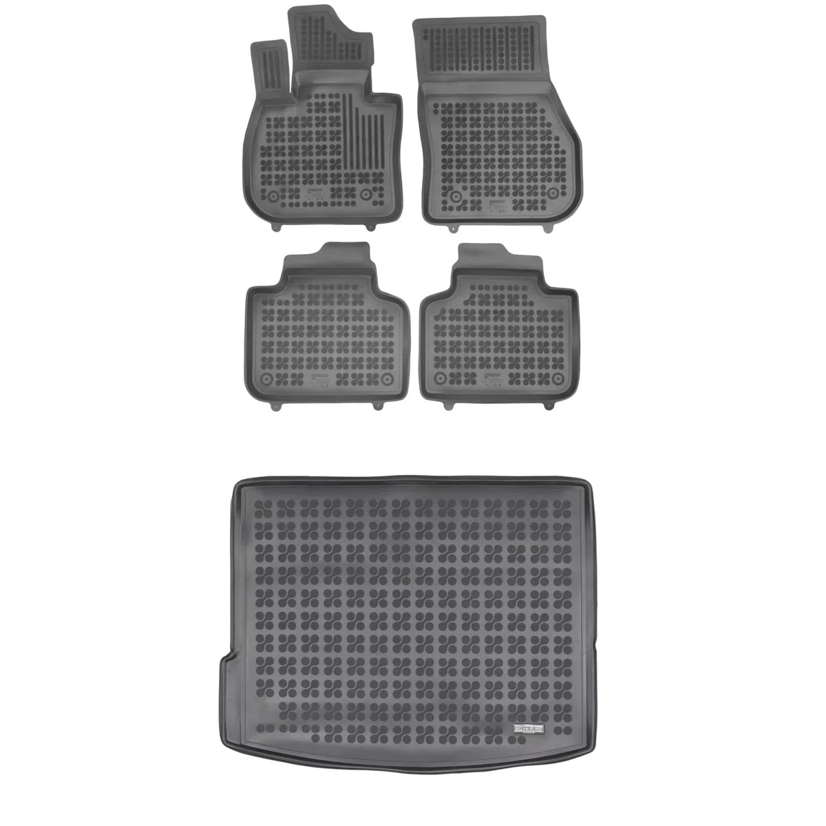 MOTOS Set de alfombrillas de goma y alfombrillas de maletero adecuado para BMW Serie 2 U06 desde 2021 Mejora la comodidad de tus viajes con la alfombrilla antideslizante para coche - alfombrillas para