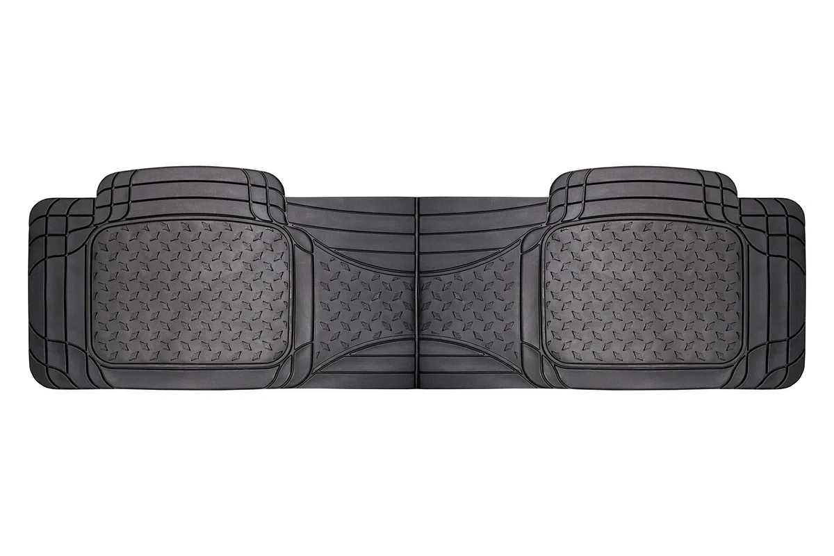 Goodyear Good Year GOD9023 1 Juego de alfombras de Goma, para Coche de pasajeros, Puente recortables Color Goodyear, Negro 3 Piezas