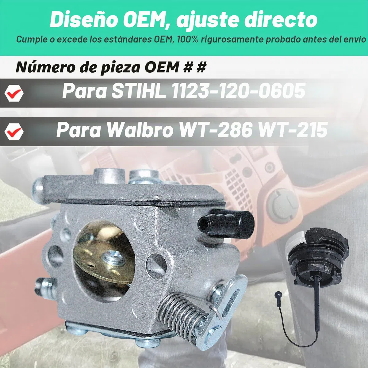 Kit de Carburador para STIHL 021, 023, 025, MS 210, MS 230, MS 250 Motosierra, ADEFOL Piezas de Repuesto incluye Carburador y Junta Bujía Filtro Manguera Tapa Caja del Filtro 13 en 1