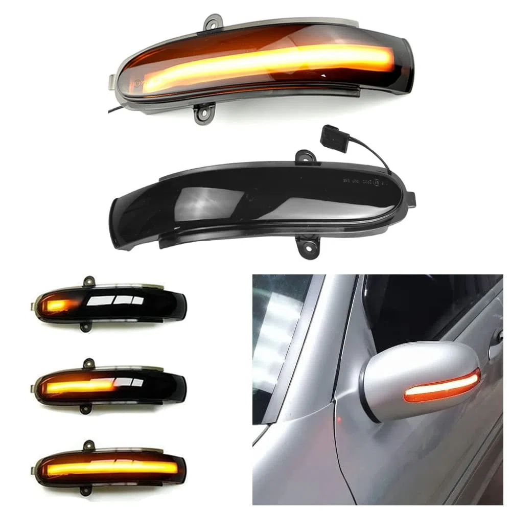 Retrovisor luces indicadoras de giro de intermitentes LED dinámicas para Mercedes Benz G-Clase W463 E-Clase W211 S211 Amarillo