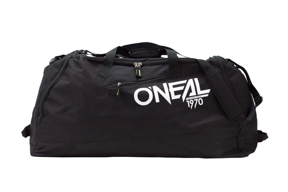 O'NEAL | Accesorios | Motocross Enduro | Poliéster 600D Duradero, Correa de Hombro Acolchada, Paneles de protección de plástico | Bolsa de Equipo O'NEAL TX 8000 | Negra | Tamaño 89 x 41 x 38 cm