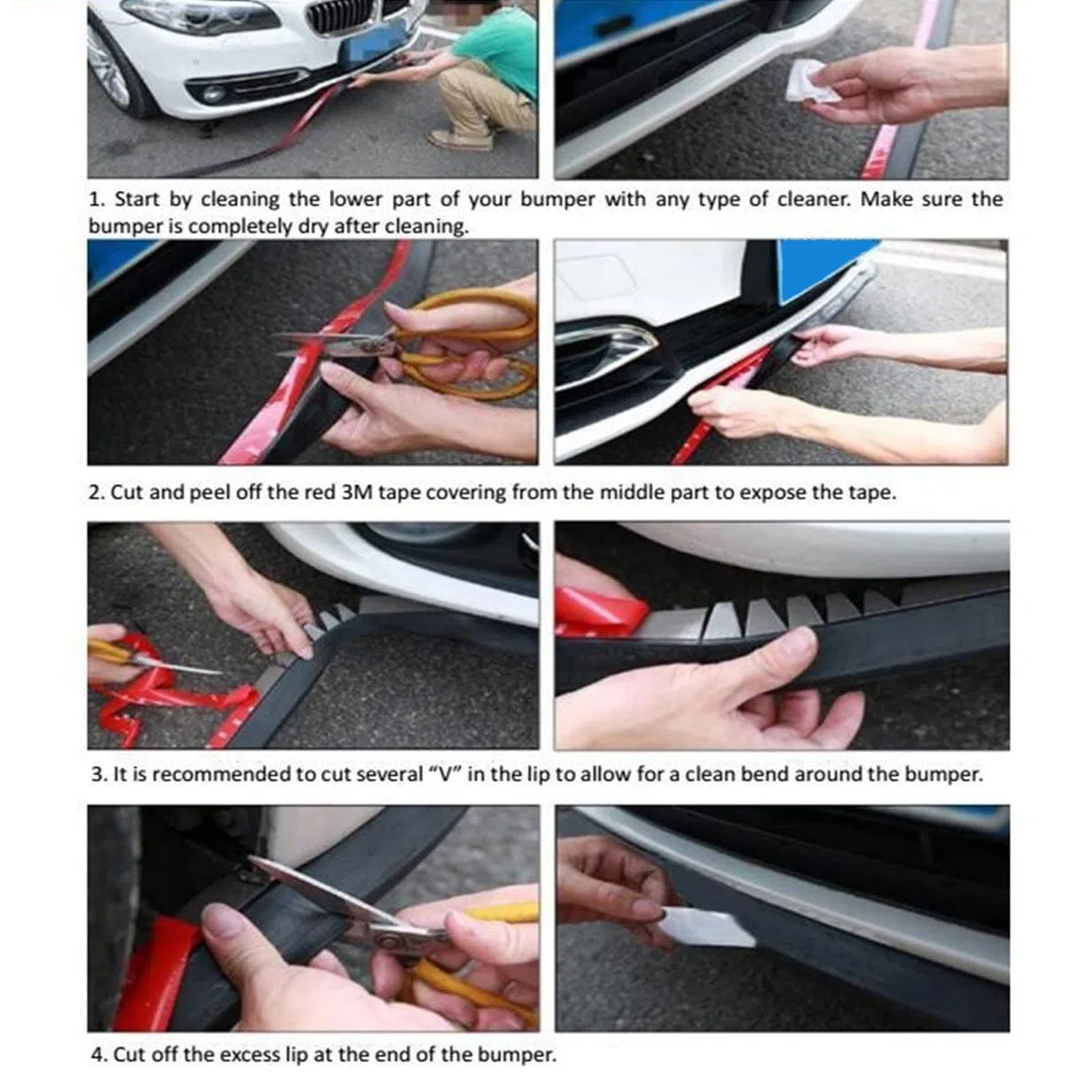 Tiras de parachoques para el coche, de la marca Haehne