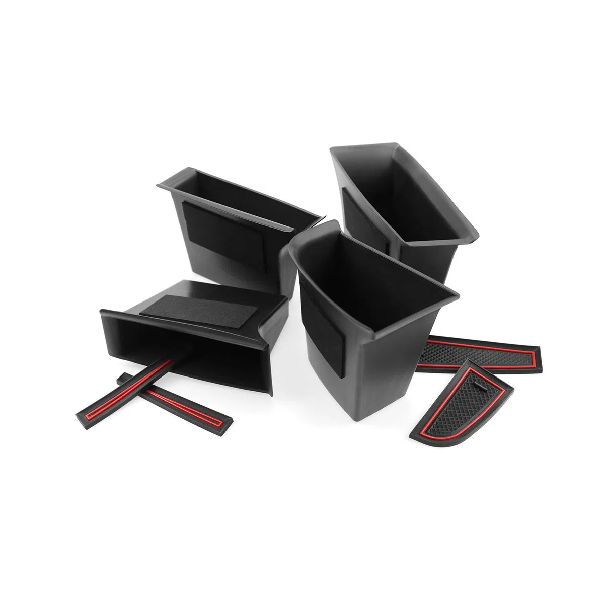 CDEFG [4 unidades] Compatible con Mazda 3 BP CX30 CX-30 2019-2023 2024 Caja de almacenamiento para puerta de coche CX-30 Caja de almacenamiento interior CX30 Accesorios (frontal y trasero)