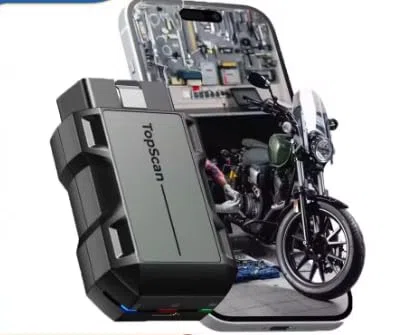 TOP-DON TopScan Moto Coche Escanear Auto Motocicleta Herramientas de Diagnóstico Motor OBD2 Herramienta Profesional Universal