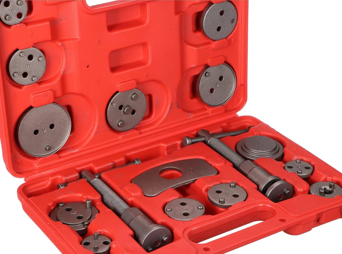 Mechanic Brake Set 18 | Juego de reposicionador de pistones de Freno 18 pzs | Reposicionar el pistón de Freno al Cambiar los Discos | Las Zapatas o Las Pastillas de Freno
