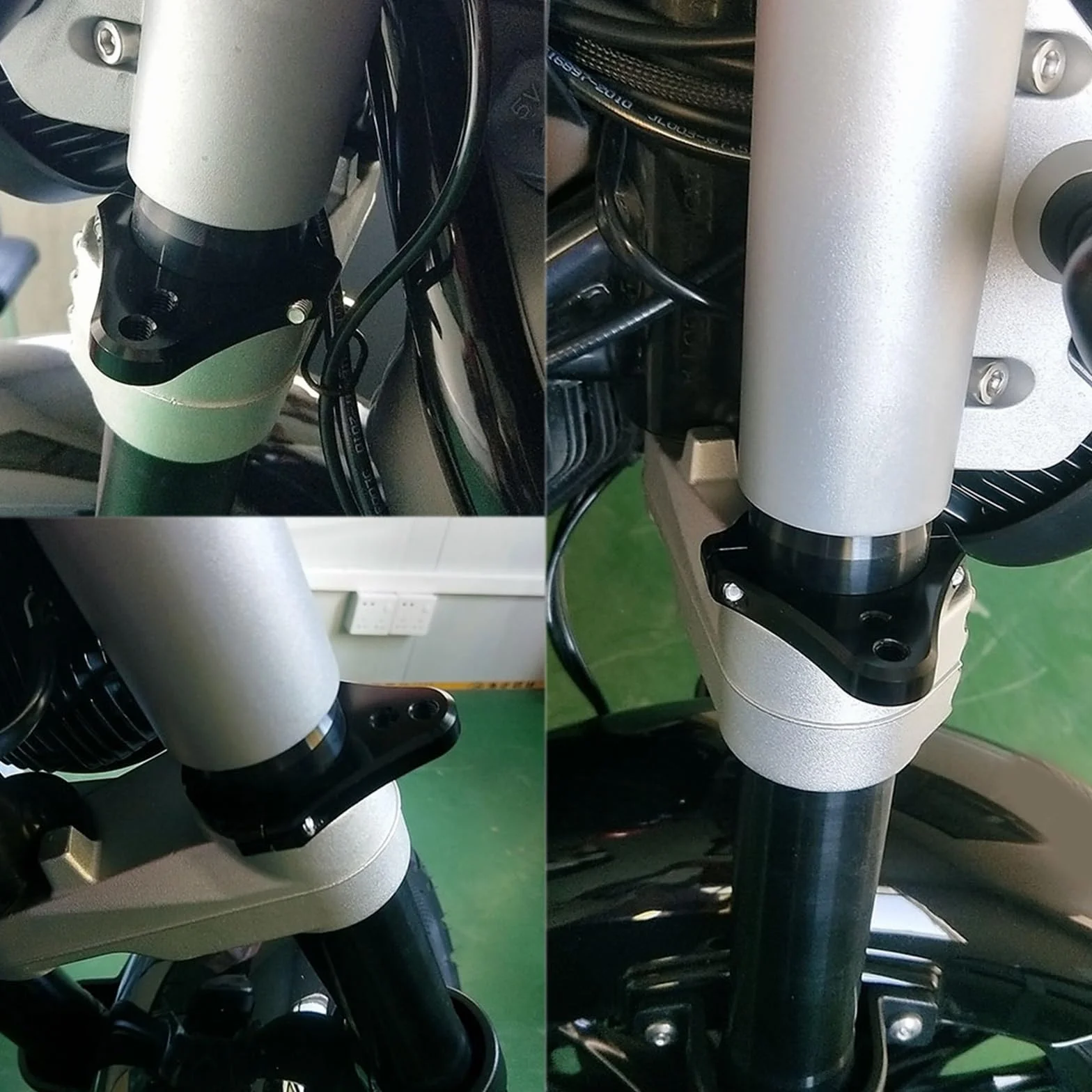 43 45 47 48 49 50 51 52 53 54 55 56 58 60 27 MM Abrazadera Estabilizadora De Amortiguador Dirección Soporte Adaptador Montaje para Aprilia