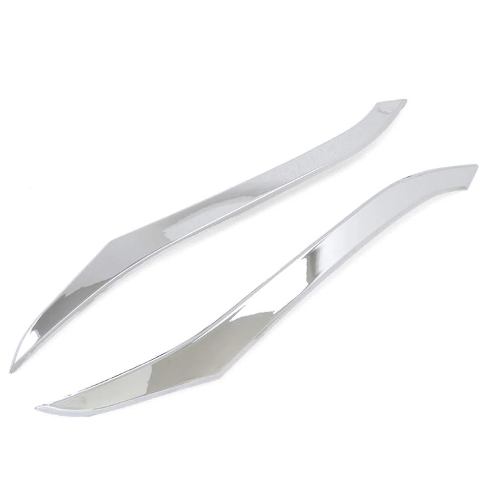 Rejilla del lado de la parrilla del lado frontal del automóvil Insertar para Honda CRV CR-V 2012 2013 2014 ABS cromo 2pcs / set