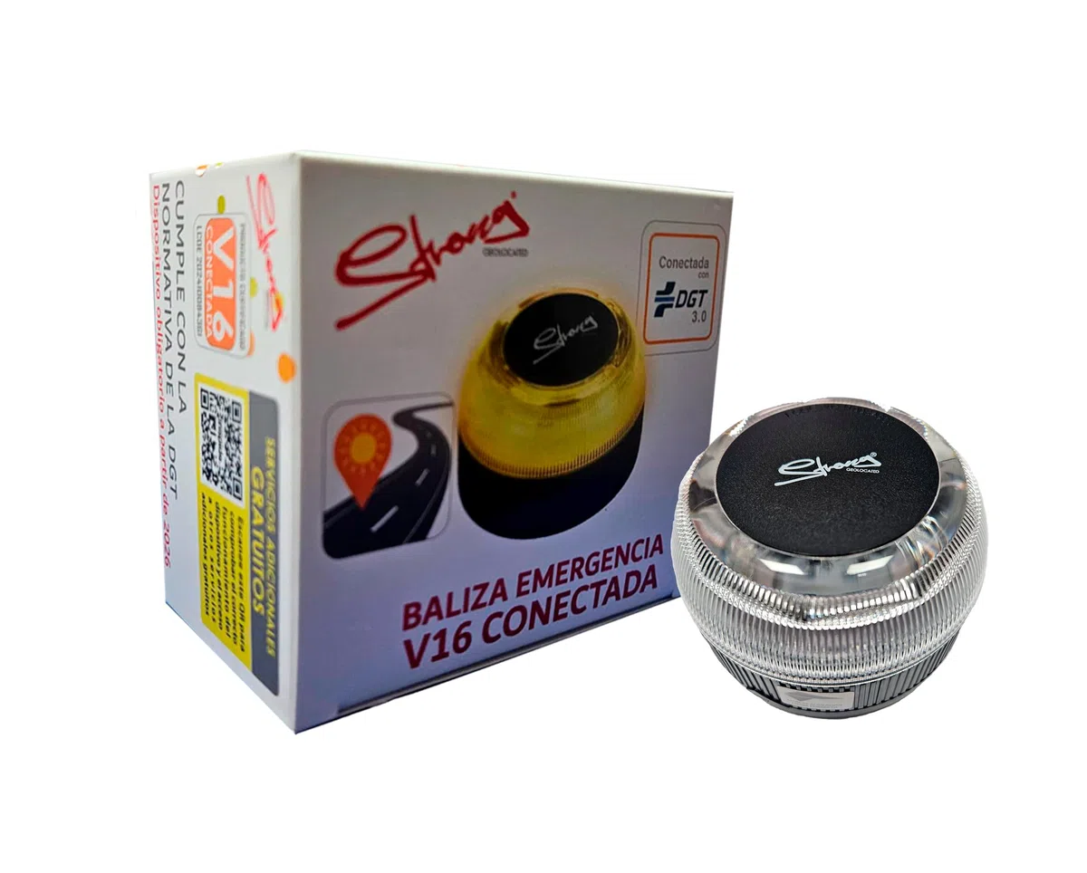 Strong Baliza V16 Emergencia Conectada Homologada DGT 3.0, Luz Emergencia Coche con Geolocalización, Visibilidad 1Km, 12 Años Conectividad