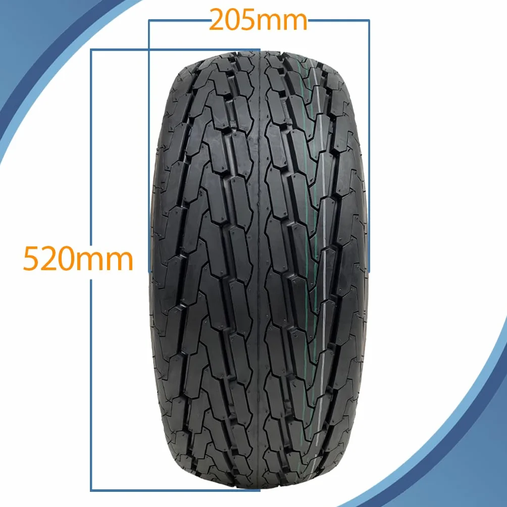 Kit de remolque de 20,5x8,00-10 Ruedas de alta velocidad legales para carretera Ruedas Parnells Cubo ALKO y eje de 750 kg