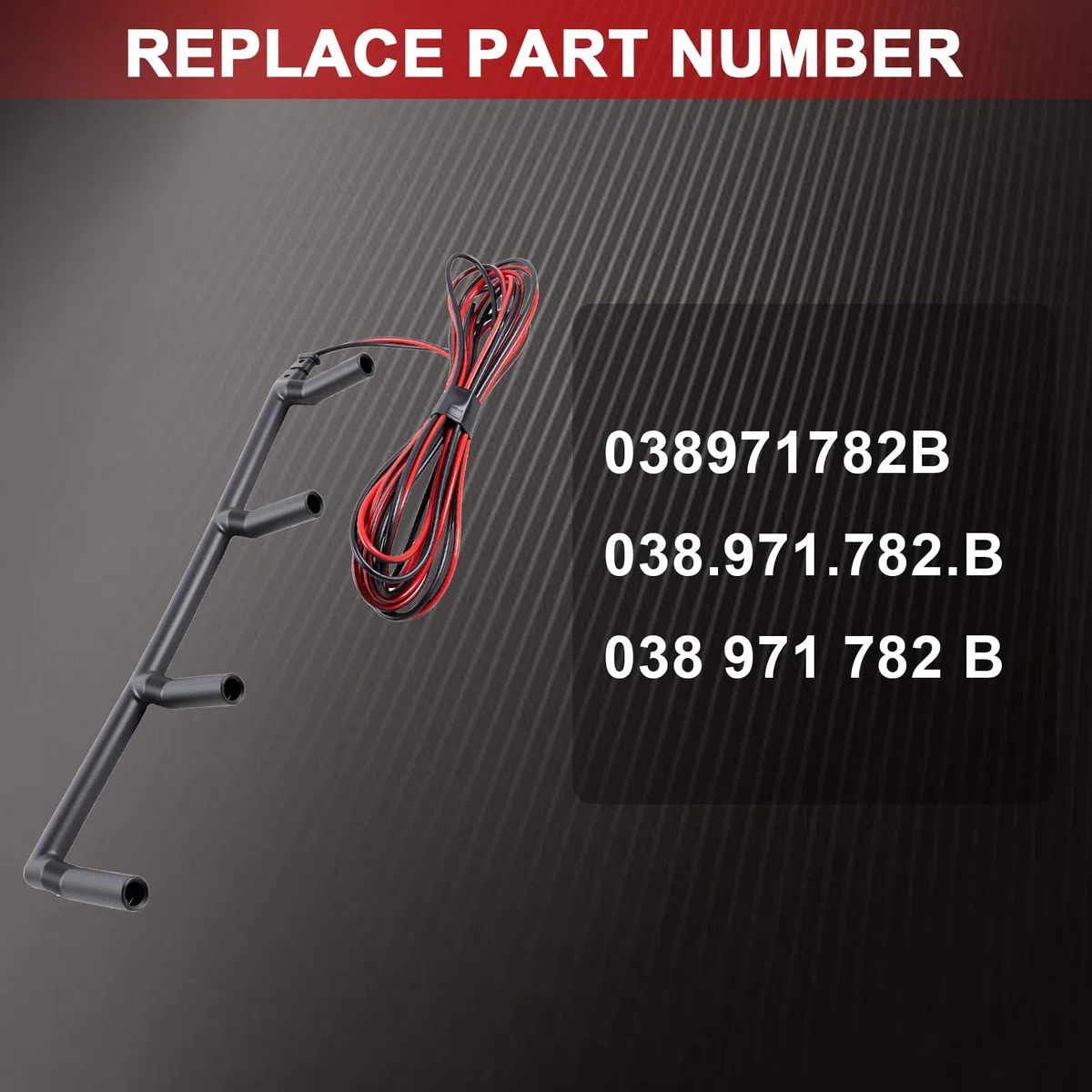 038971782B Juego de cables puente de contacto, bujías incandescentes, juego de reparación de cables para A3 8L1 1.9 TDI Golf IV 1J1 1J5 New Beetle 1C1 9C1 Transporter T5 Leon 1M1 Alhambra 7V8 7V9