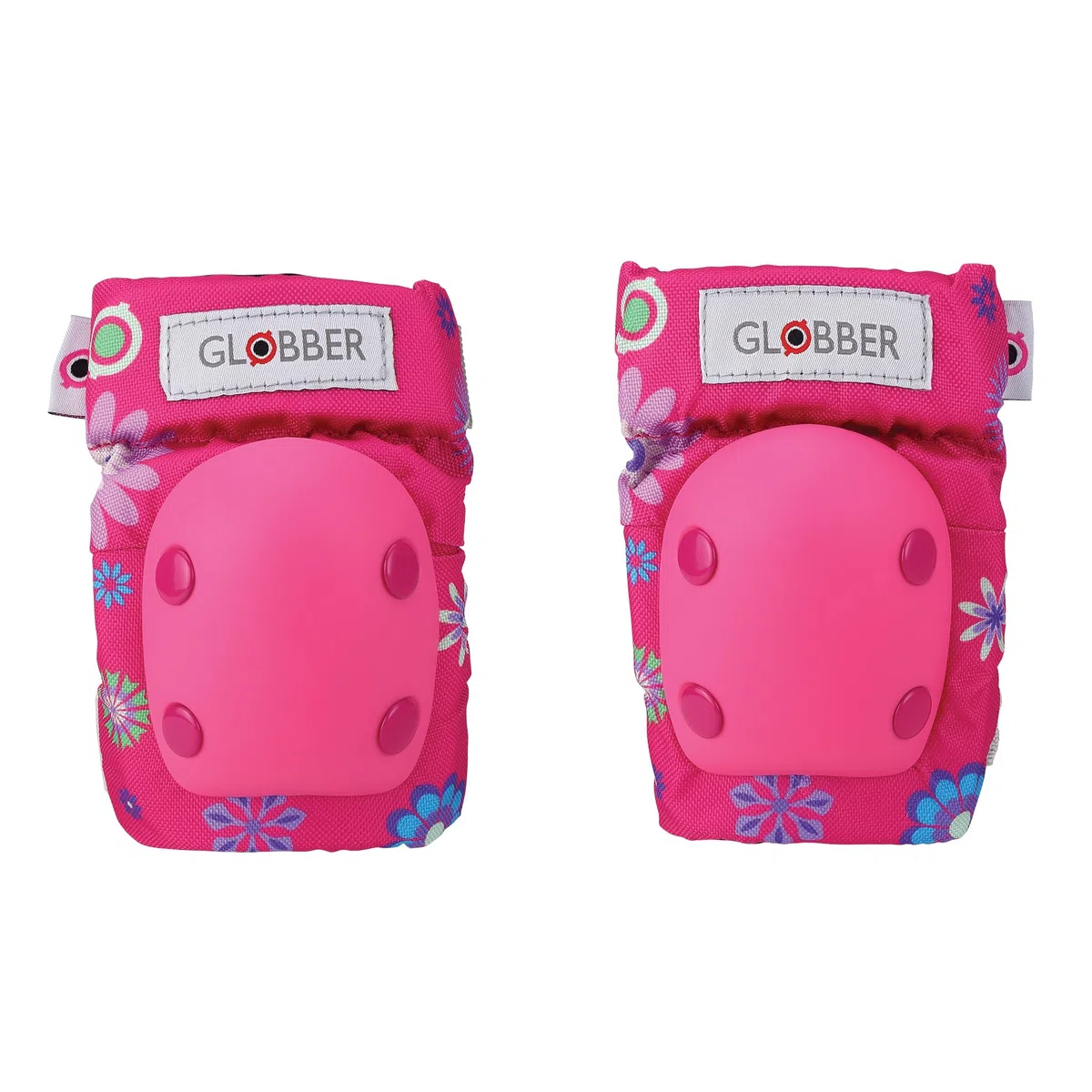 Globber- Kit Protección Junior Flores, Multicolor (529-003)