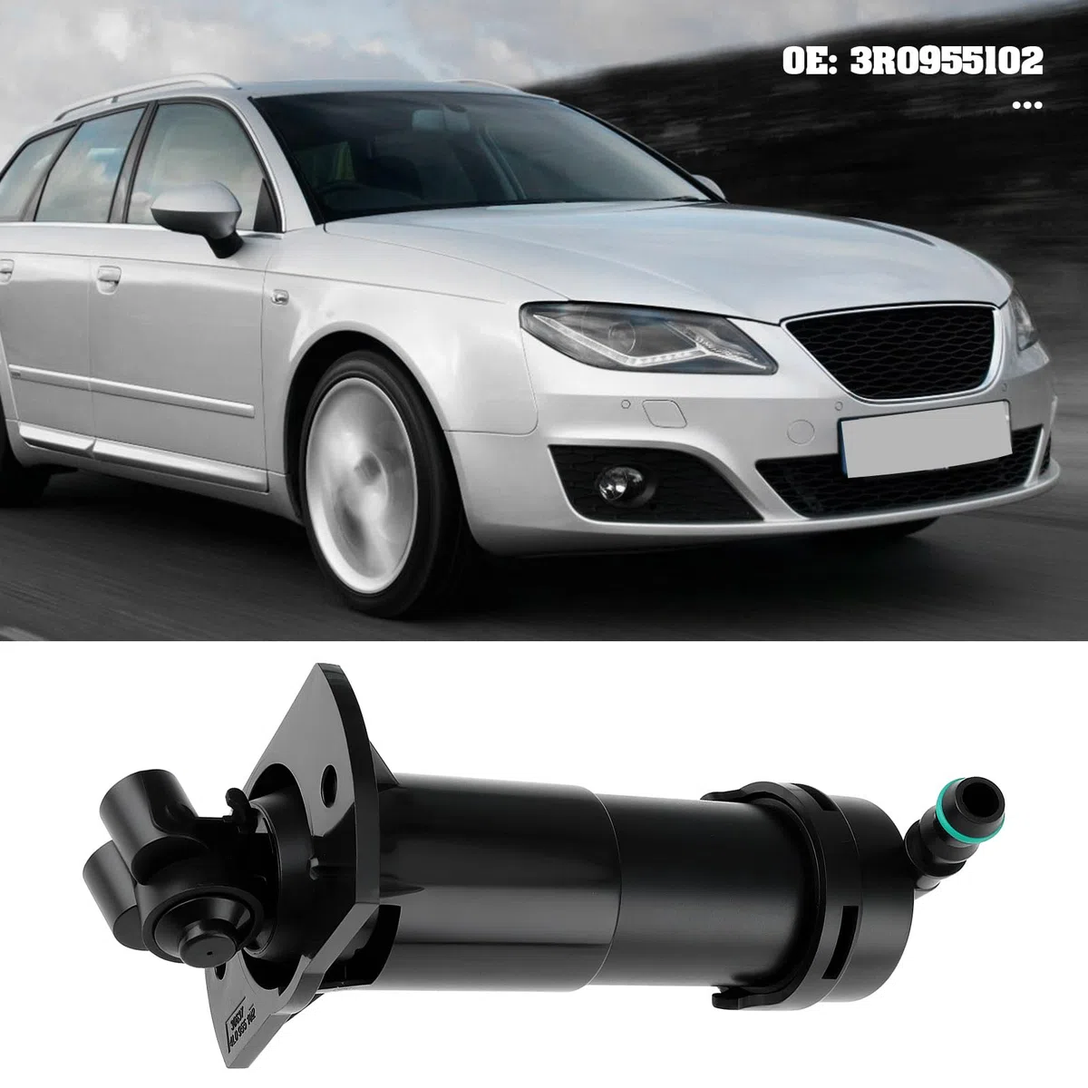 Boquilla Lavafaros Delantera Derecha 3R0955102 Compatible con Seat Exeo/Exeo ST