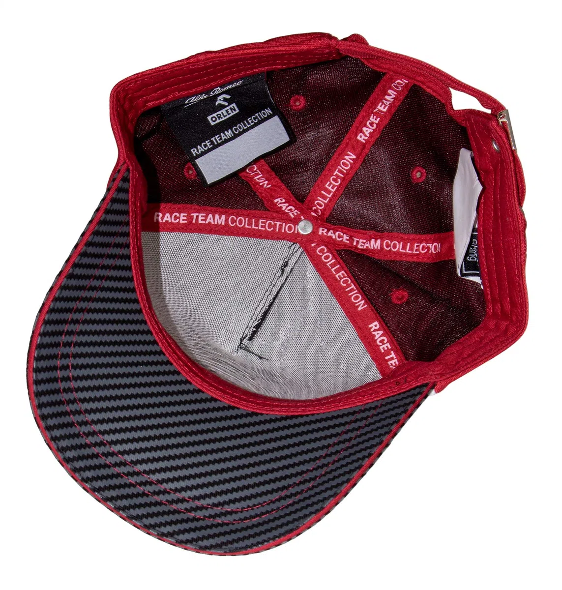 Alfa Romeo Racing Gorra de béisbol para Hombre, Color Plata/Rojo, Talla única